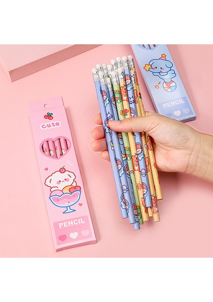 No.1 Tarzı Sevimli Çizgi Film Hayvanlar Çocuklar Hb Standart Kurşun Kalem Kırtasiye Kalemleri Çocuklar Çizim Sketch Yazma Malzemeleri Hediye Öğrenciler Için (Yurt Dışından) modelleri