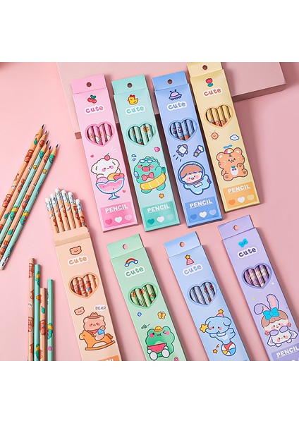 No.1 Tarzı Sevimli Çizgi Film Hayvanlar Çocuklar Hb Standart Kurşun Kalem Kırtasiye Kalemleri Çocuklar Çizim Sketch Yazma Malzemeleri Hediye Öğrenciler Için (Yurt Dışından) indirimleri