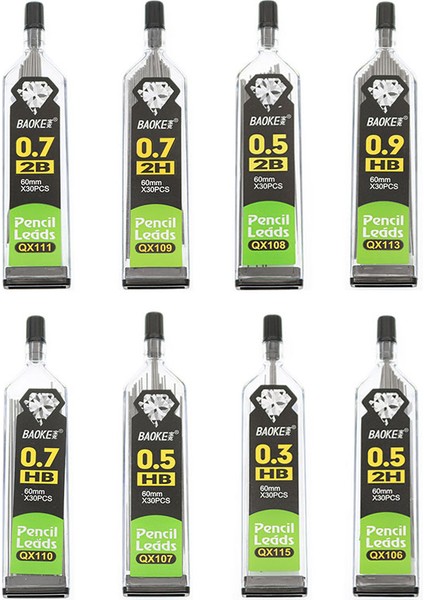 Hb 0,5 mm Stili Şişe, Otomatik Kalem Ucu 2b 2h Hb Kalem Yedek .5 M Kalem Yedek Öğrenci Yazma Ofis (Yurt Dışından) modelleri