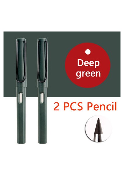 Derin Yeşil-2pcs Tarzı 2 Adet Morandi Renkli Sonsuz Kalem, Sınırsız Yazma, Makaron Renkli Sanat Çizim Aracı, Okul Malzemeleri, Okul Kırtasiye (Yurt Dışından)