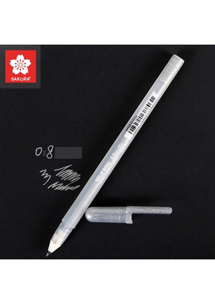 Gümüş 08 Stili Sakura Beyaz Altın Gümüş Gelly Roll Klasik Vurgu Kalem Jel Mürekkep Kalemler Parlak Beyaz Kalem Vurgu Kalemleri Renk Vurgulama (Yurt Dışından)