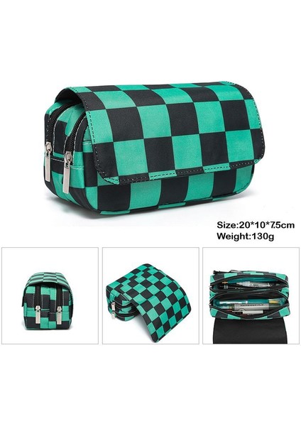 C1 Stili Anime Demon Slayer Çok Katmanlı Kalem Kutusu ve Kırtasiye Çantası - Büyük Kapasiteli Okul Malzemeleri (Yurt Dışından)