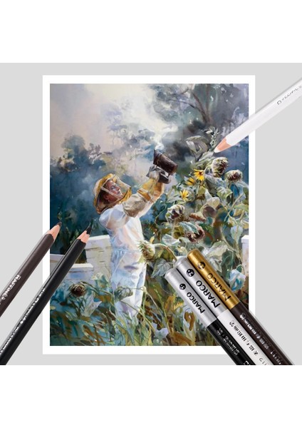 8b Tarzı Profesyonel Çizim Kalemi Seti Karakalem Kalemler Beyaz Kahverengi Yazma & Çizme Okul Malzemeleri Seti Sevimli 2H-14B (Yurt Dışından) fırsatları