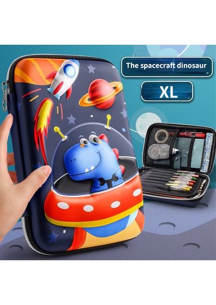 No.17 Stili 1 Adet 3D Çizgi Film Eva Büyük Kapasiteli Okul Kızı Stili Su Geçirmez Pembe Unicorn Kalem Çantası Stereoskopik Kalem Kutusu Öğrenciler Kalemlik (Yurt Dışından)