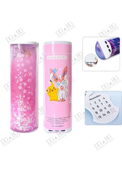 Şeffaflık Pikachu Stili Okul Kalem Kutusu Kod Kilidi Anime Şifreli Kalem Kutusu Nbx Büyük Kapasiteli Yaratıcı Şeffaf Stand Up Kırtasiye Tutucu Kız Erkek (Yurt Dışından)
