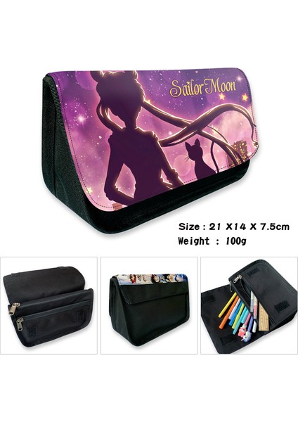 Stil 9 Stil Kalem Kutusu Cüzdan Çanta Okul Kalem Fermuarlı Tuval Çanta Anime Çizgi Film Çocuklar Hediye (Yurt Dışından)