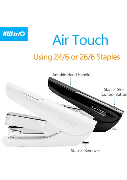 Mavi Zımba-1 Adet Tarzı Kw-Trio Air Touch Güç Tasarrufu Zımba Süper Zorluk Tasarrufu Zımbalama Makinesi Bağlama Kağıt Setleri Okul Ofis Malzemeleri (Yurt Dışından)