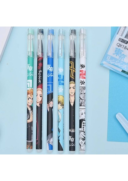 D Çorap Stili D Çorap Anime Tokyo Revengers Sano Manjirou Sevimli Siyah Mürekkep Mavi Mürekkep Nötr Silinebilir Kalem Kawaii Jel Kalem Çocuklar Için Kırtasiye Hediye (Yurt Dışından)