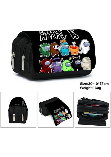 C Stili Among Us Kalem Kutusu Büyük Kapasiteli Karikatür Hayvanlı Su Geçirmez Kalem Çantası Okul Malzemeleri (Yurt Dışından) modelleri