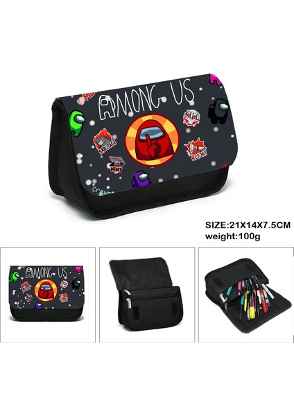 C Stili Among Us Kalem Kutusu Büyük Kapasiteli Karikatür Hayvanlı Su Geçirmez Kalem Çantası Okul Malzemeleri (Yurt Dışından) indirimleri