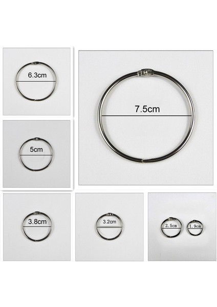 63MM Tarzı 4 Parça Metal Halka Bağlayıcı Kendin Yap Albümler Gevşek Yapraklı Kitap Halkaları Açma Ofis Bağlama Malzemeleri (Yurt Dışından) fiyatları