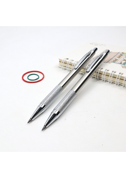 0.7mm 2 Dolum Stili Yüksek Kaliteli Metal Mekanik Kalem Otomatik Kalem Okul Malzemeleri Için 2 Kalem Ucu Gönderimi (Yurt Dışından) modelleri