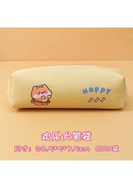 Kalem Kutusu Stili Karikatür Pu Büyük Kapasiteli Kalem Kutusu Şirin Kız Kalp Saklama Kırtasiye Kutusu Öğrenci Şık Basit Kalem Kutusu (Yurt Dışından)