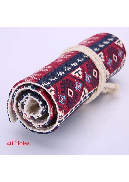 Lavanta Tarzı Delikli Kalem Kutusu Okul Tuval Rulo Kılıf Kozmetik Makyaj Fırça Kılıfı Kalem Saklama Kutusu Kalem Kutusu Estuches Okul Cezası (Yurt Dışından)