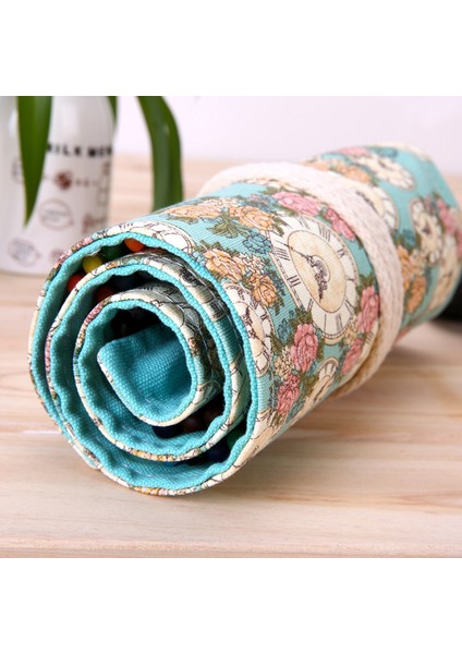 Lavanta Tarzı Delikli Kalem Kutusu Okul Tuval Rulo Kılıf Kozmetik Makyaj Fırça Kılıfı Kalem Saklama Kutusu Kalem Kutusu Estuches Okul Cezası (Yurt Dışından) indirimleri