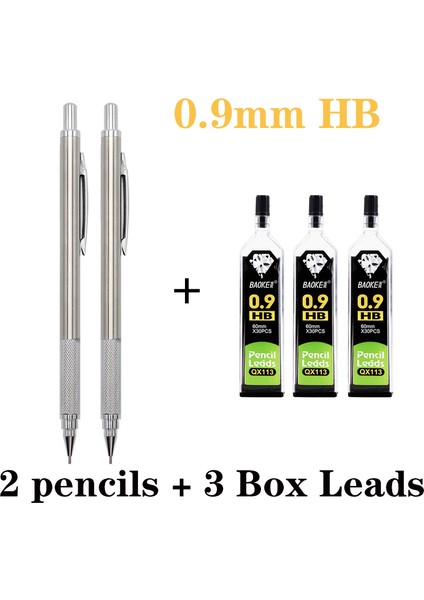 0.9mm 3 Uç Stili Ilkokul Öğrencileri Için Sürekli Uçlu Metal Mekanik Kurşun Kalem (Yurt Dışından)