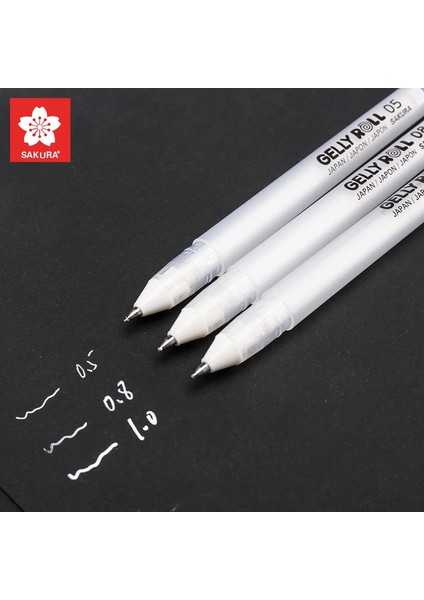 Altın 08 Stili Sakura Beyaz Altın Gümüş Gelly Roll Klasik Vurgu Kalem Jel Mürekkep Kalemler Parlak Beyaz Kalem Vurgu Kalemleri Renk Vurgulama (Yurt Dışından) modelleri