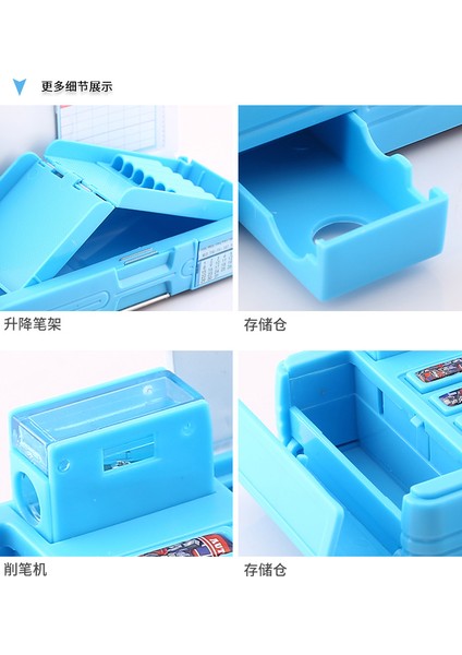 Mavi 1 Stil Yaratıcı Çok Fonksiyonlu Kalem Kutusu Kılıfı Okul Kalem Kutusu Okul Kırtasiye Kalem Tutucu Pembe Mavi Erkek ve Kızlar Için (Yurt Dışından) fırsatları