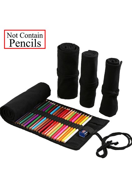 N Tarzı 36 Delikli Kalem Kutusu Okul Malzemeleri Sanat Kalem Çantası Tuval Kalem Sarma Rulo Makyaj Kozmetik Fırça Kalem Saklama Kırtasiye Öğrenci (Yurt Dışından)