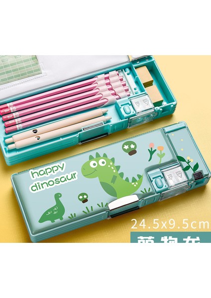 Temel Stil B Stili Erkek Kızlar Için Büyük Kapasiteli Sevimli Kawaii Deforme Kalem Kutusu Okul Malzemeleri Için Çok Fonksiyonlu Kalem Kutusu Pencilcase - (Yurt Dışından)