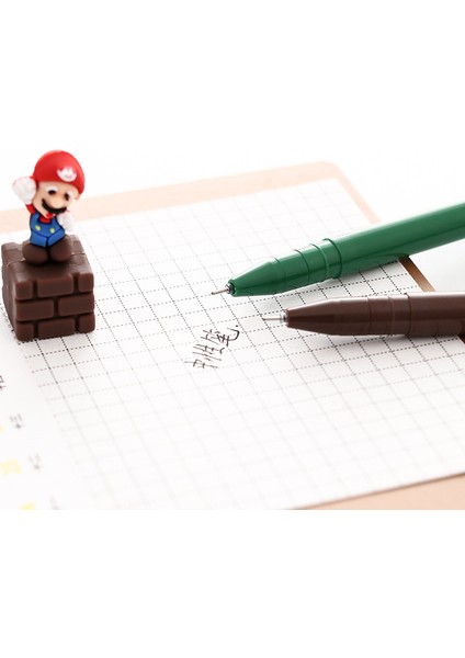 Sarı Stil Sevimli Yenilik 3D Süper Mario Jel Mürekkep Kalem Kawaii Imza Kalem Escolar Papelaria Okul Ofis Malzemeleri Öğrenciler Için (Yurt Dışından) fırsatları