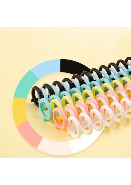 Mavi Stil Lastik Spiral Halkalı Gevşek Yaprak Bağlantı Halkası Defter Holes Defter Kağıdı Kitap Hatıra Defteri Kırtasiye (Yurt Dışından) indirimleri