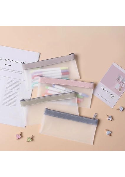 Bej Tarzı Şeffaf ve Basit Öğrenci Kırtasiye Çantası Kalem Kutusu Kırtasiye Kutusu Ins Kırtasiye Depolama Kırtasiye Klipsi (Yurt Dışından) fiyatları