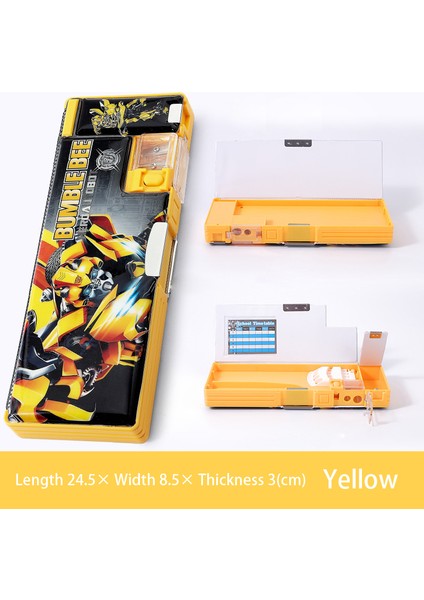 Sarı 2 Tarzı Yaratıcı Çok Fonksiyonlu Kalem Kutusu Kılıfı Okul Kalem Kutusu Okul Kırtasiye Kalem Tutucu Pembe Mavi Erkek ve Kızlar Için (Yurt Dışından)