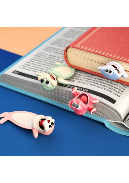Eşek Tarzı Yeni 3D Çizgi Film Komik Kitap Ayraçları Sevimli Hayvan Stili Ayraçlar Kırtasiye Pvc Kedi Fok Ahtapot Okyanus Serisi Hediye Okul Malzemeleri (Yurt Dışından) fiyatları