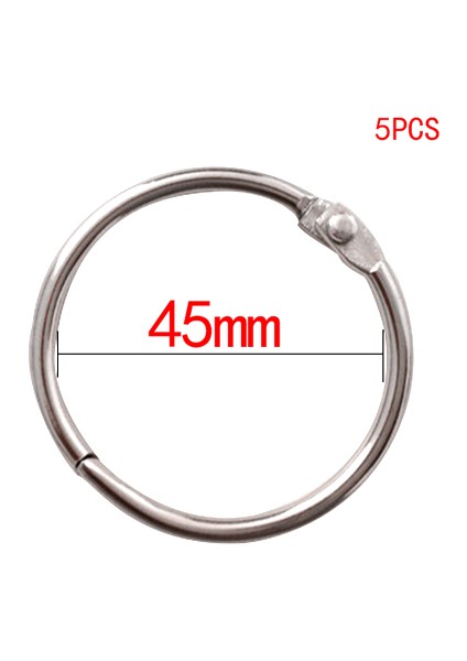 45MM Tarzı Yüksek Adetli Metal Halka Cilt Dıy Albümler Gevşek Yapraklı Kitap Halkaları Açma Ofis Bağlama Malzeme Fotoğraf Albümü (Yurt Dışından)