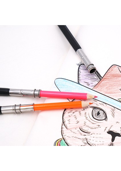 Umitive Metal Ayarlanabilir Çift Uçlu Kalem Uzatıcı Tutucu Çizim Sanat Yazma Malzemeleri Için Öğrenci ve Çizim Severler Için (Yurt Dışından) fırsatları