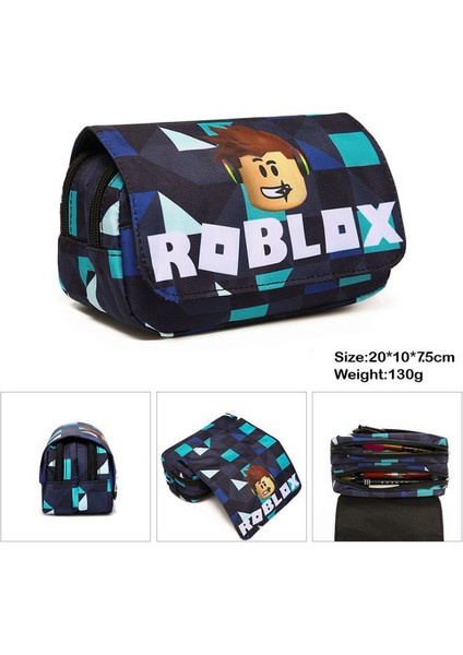 F Stili Çocuklar Için Roblox Kalemlik Çocuk Çizgi Film Fermuarlı Kırtasiye Çantası Erkek Kız Hediye Öğrenci Anime Kalem Kutusu Okul Malzemeleri (Yurt Dışından)