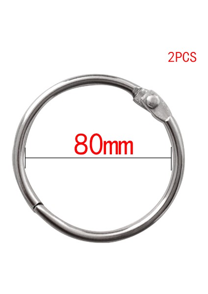 80MM Tarzı Yüksek Adetli Metal Halka Cilt Dıy Albümler Gevşek Yapraklı Kitap Halkaları Açma Ofis Bağlama Malzeme Fotoğraf Albümü (Yurt Dışından)