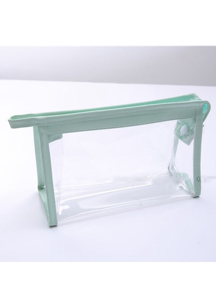 Beyaz Stil Basit Şeffaf Kalem Kutusu Kawaii Çanta Fermuar Pvc Büyük Kalem Kutusu Makyaj Kalem Çantası Japon Okul Kırtasiye (Yurt Dışından) modelleri