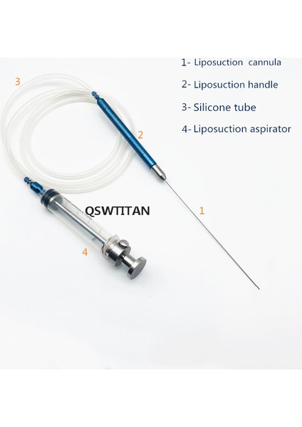 A-Ss Stilini Kullanın Liposuction Aleti Iğne Dönüştürücü Kolu Liposuction Aspiratör Şırınga Liposuction Emme Pompalama Kolu Liposuction Seti (Yurt Dışından)