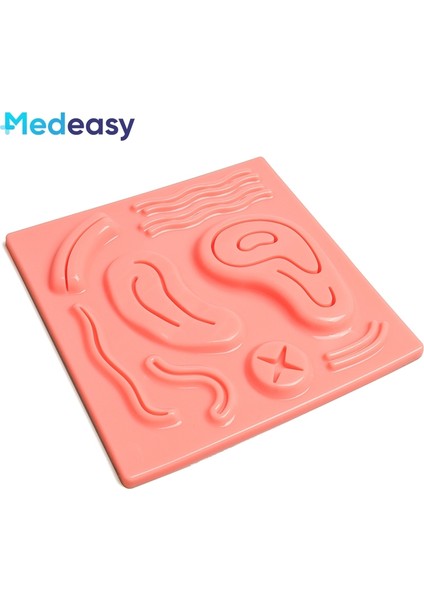 3D Dikiş Yastığı Stili Silikon Dikiş Uygulama Pedi, Dikiş Eğitim Pedası, Cerrahi Dikiş Pedası (Yurt Dışından)