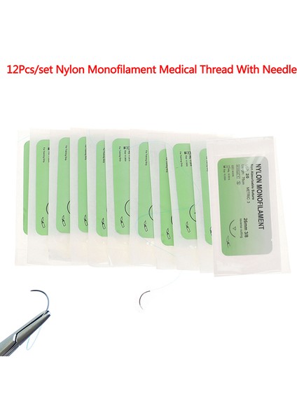 Naylon Monofilament Tarzı Tıbbi Iğne Dikiş Naylon Monofilament Iplik Dikiş Uygulama Kiti Eğitim Gösterileri Egzersizleri (Yurt Dışından)