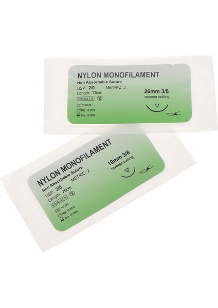 Naylon Monofilament Tarzı Tıbbi Iğne Dikiş Naylon Monofilament Iplik Dikiş Uygulama Kiti Eğitim Gösterileri Egzersizleri (Yurt Dışından)