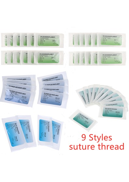 Naylon Monofilament Tarzı Tıbbi Iğne Dikiş Naylon Monofilament Iplik Dikiş Uygulama Kiti Eğitim Gösterileri Egzersizleri (Yurt Dışından)