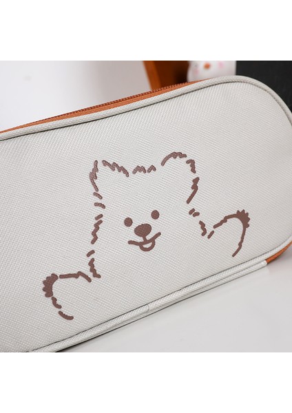 Güzel Bir Gün Stili Karikatür Sevimli Ayı Kalem Kutusu Kalem Çantası Tek Katmanlı File Yuva Depolama Kılıfı Cetvel Silgi Işaretleyici Ofis Okul Malzemeleri F650 (Yurt Dışından) indirimleri