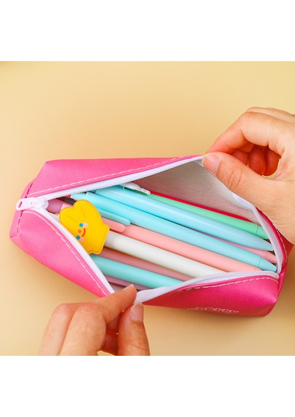 Mor Tarzı Karikatür Pu Büyük Kapasiteli Kalem Kutusu Şirin Kız Kalp Saklama Kırtasiye Kutusu Öğrenci Şık Basit Kalem Kutusu (Yurt Dışından) fiyatları