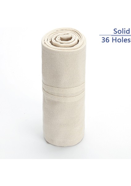 Katı 36 Stil Yaratıcı Delikli Renkli Kalem Kutusu Tuval Rulo Kılıf Makyaj Kozmetik Fırça Kalem Depolama Kutusu Çanta Okul Kırtasiye (Yurt Dışından)