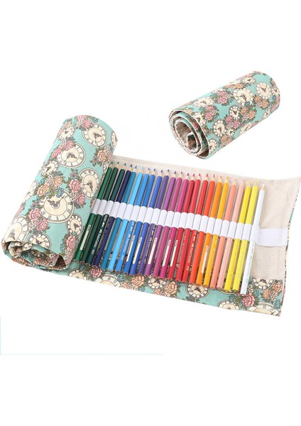 Katı 36 Stil Yaratıcı Delikli Renkli Kalem Kutusu Tuval Rulo Kılıf Makyaj Kozmetik Fırça Kalem Depolama Kutusu Çanta Okul Kırtasiye (Yurt Dışından) fiyatları