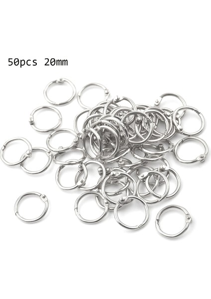 Metal Halka Bağlayıcı Zarf Defter Kitap Bağlama Halkaları Gevşek Yaprak Halka Anahtarlık Ofis Bağlama Malzemeleri (Yurt Dışından) fırsatları