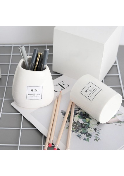 No.12 Tarzı Yaratıcı Kalemlik Seramik Kawaii Masa Aksesuarları Kalem Kupası Fırça Tutucu Makyaj Okul Malzemeleri Kalem Organizatörü Için Masa - Türkçe E-Ticaret Başlık (Yurt Dışından) indirimleri