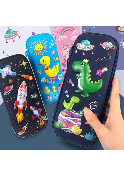 W0242A4 Stili 3D Eva Kalem Kutusu Sevimli Kırtasiye Kutusu Çizgi Film Hayvanlar Kalem Kutusu Çocuklar Için Kalem Çantası (Yurt Dışından) fiyatları