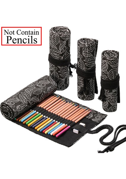 x Stili 36 Delikli Kalem Kutusu Okul Malzemeleri Sanat Kalem Çantası Tuval Kalem Sarma Rulo Makyaj Kozmetik Fırça Kalem Saklama Kırtasiye Öğrenci (Yurt Dışından)