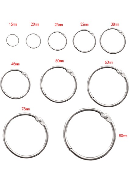 50MM Tarzı Yüksek Adetli Metal Halka Cilt Dıy Albümler Gevşek Yapraklı Kitap Halkaları Açma Ofis Bağlama Malzeme Fotoğraf Albümü (Yurt Dışından) fiyatları