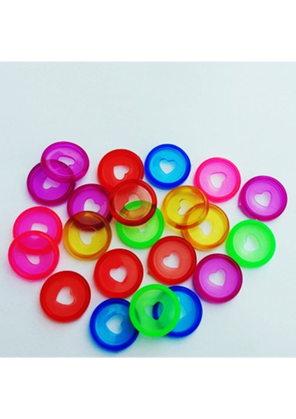 Pembe Tarzı Not Defteri Planlayıcı Diy Gevşek Yaprak Bağlama Halkası Bağlama Malzemeleri Için Pcs Şeker Renk Kalp Şekilli Disk Bağlayıcı (Yurt Dışından)