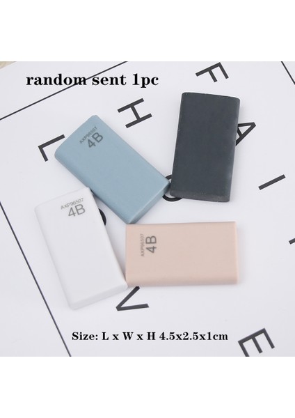 4b Tarzı Okul Çocukları Için Yumuşak Dayanıklı Esnek Küp Sevimli Renkli Kalem Silgileri - Öğrenci Silgisi Öğrenme Araçları Hediye (Yurt Dışından)